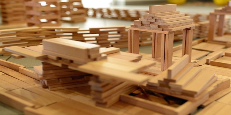building blocks to signify business structure