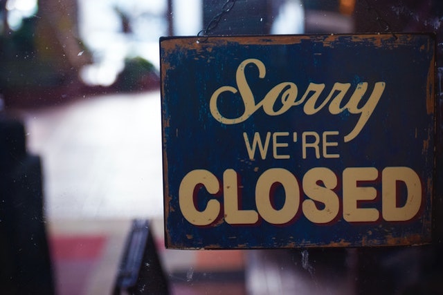 business closed sign one of the main consequences of a winding up petition feature