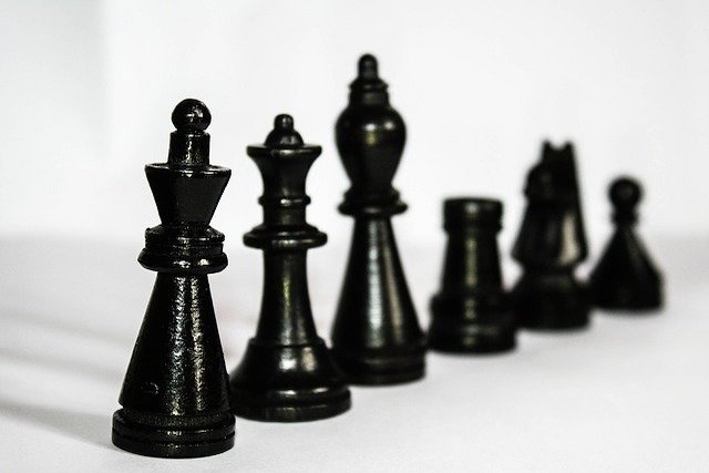 chess pieces to signify corporate structure feature