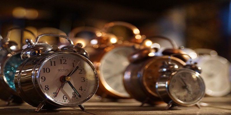 collection of clocks to signify time spent working on forensic accounting criminal cases