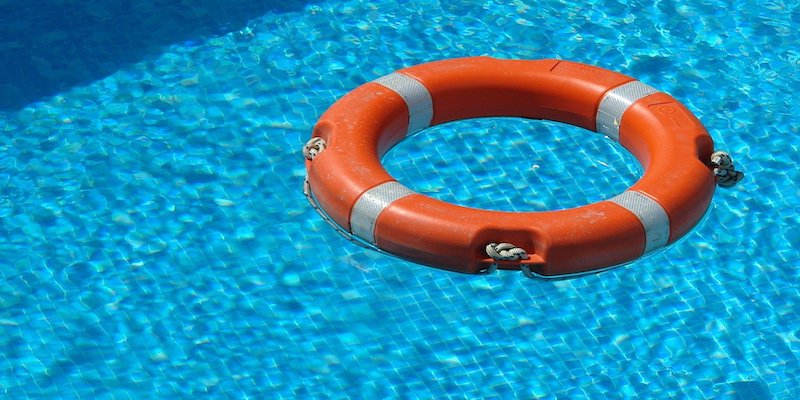 life ring in pool